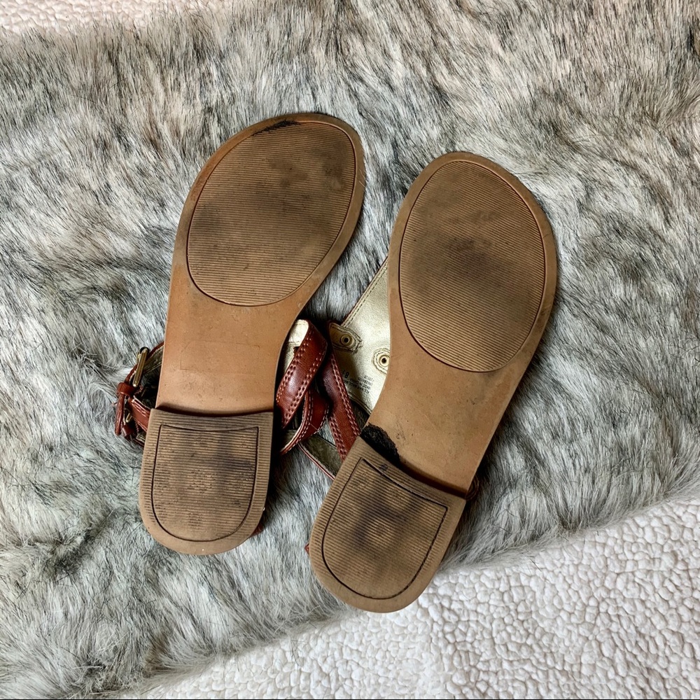 Mossimo | Cognac Strappy Thong Sandals - Picture 5 of 8